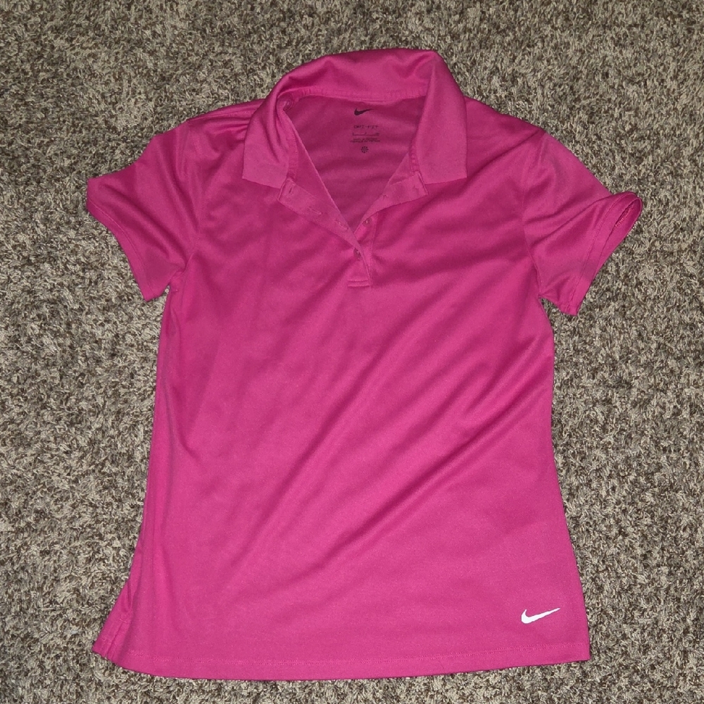 Nike Women's Fuchsia Short Sleeve Polo